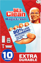 Mr. Clean Magic Eraser, Extra Durable | Multi Purpose Cleaner | 10 Count, Pack of 4