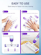 20 Count Power Mop Pads Refills for Swiffer, Compatible with Swiffer Power Mop Refills Replacement Disposable Power Mopping Pads Refills for Multi-Surface Floor Cleaning