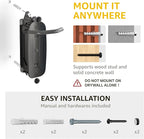 monTEK Swivel Bike Wall Mount – Garage Bike Hanger & Space-Saving Vertical Bike Rack for Garage & Apartment, Sturdy Bike Storage Hook Holds up to 66 lbs, Easy Installation & Scratch-Proof Design