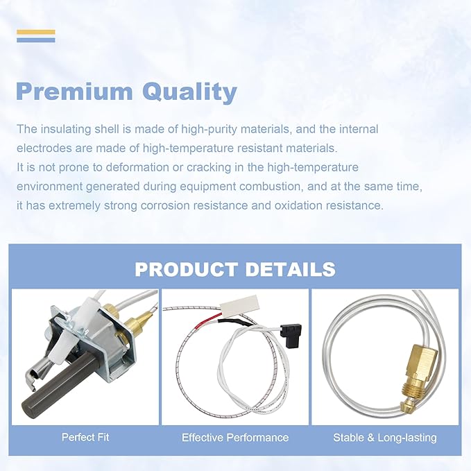 233-47845-05 Water Heater Pilot Assembly Compatible with Bradford White, Replaces 415-47845-05, 233-47845-02A, 233-47845-03