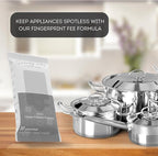 Swanky Stainless Steel Cleaner Wipes - Grime & Grease Remover Kitchen Cleaning Supplies - Clean & Shine, For Stove Top, Refrigerator, Sink, Oven, & Household Appliances - Soft Wipes, 60 Count