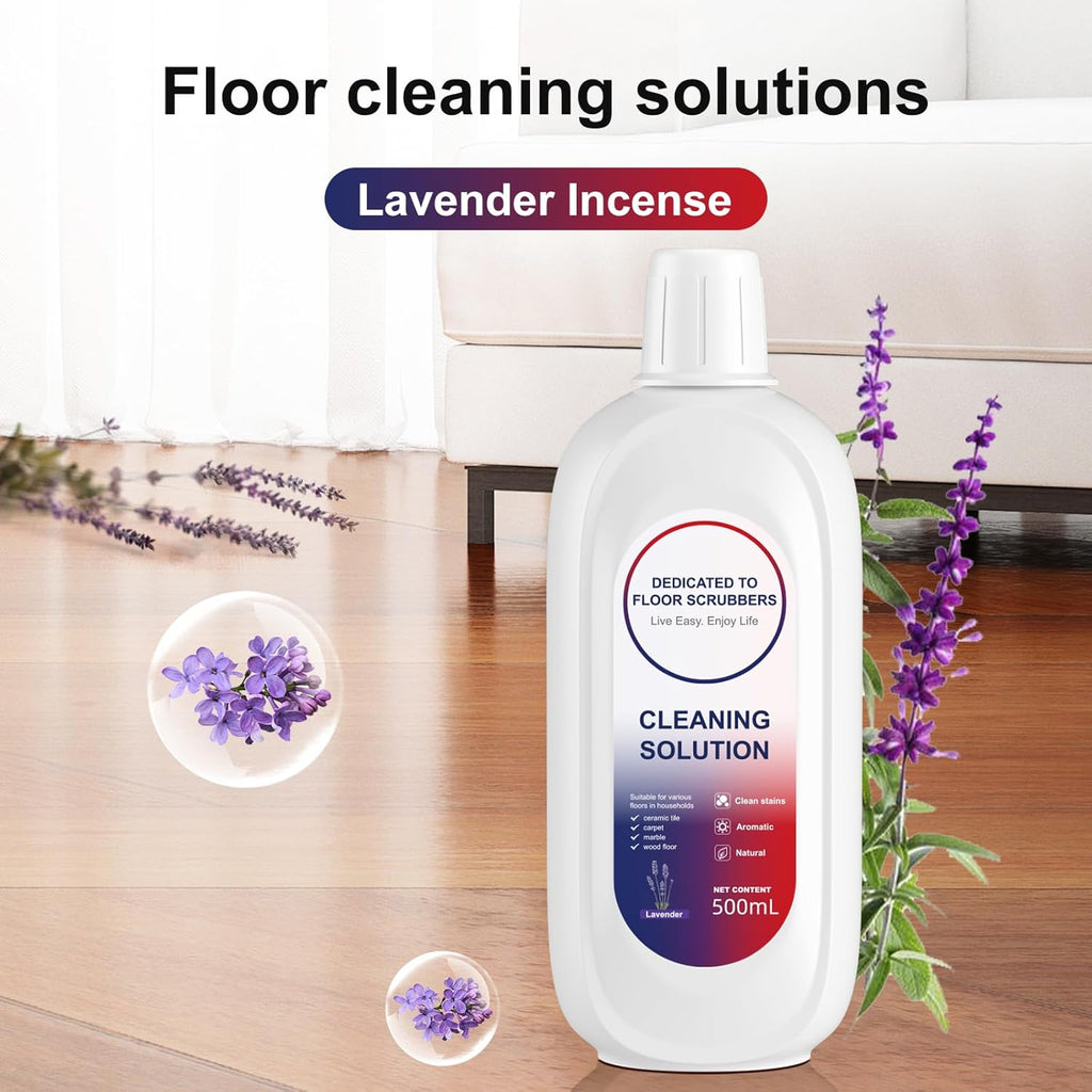 Floor Cleaning Solution Compatible With Tineco, Deep Cleans for Multiple Hard Floors, Suitable With All Robot Vacuums with Mopping and Cordless Wet/Dry Vacuum Mop Cleaner (Lavender 2 Bottle)