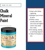 Dixie Belle Paint Company Chalk Finish Furniture Paint - Pure Ocean (8oz) - Matte Bright Teal Chic Chalk Mineral DIY Furniture Paint