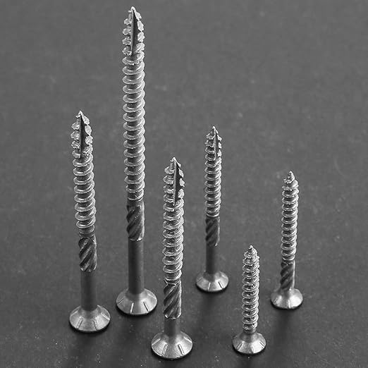 #10 * 2-1/4" 304 Stainless Steel Deck Screws, (194pcs) 2 lbs.Exterior Wood Screws, Rust Resistant epoxy Coated, Bronze, T25 Star Bit