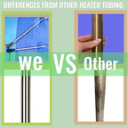 2000W Submersible Hot Tub & Pool Portable Electric immersion Water Heater with Temp Control & GFCI for Swimming Pools, Bathtubs, inflatable pool, baptism pool, above ground pool & Spa tub