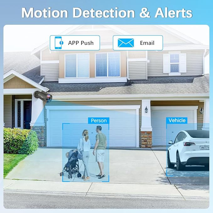 【2-Way Audio & 4K Ultra HD】 Outdoor Wired Security Camera System, Home POE Video Surveillance Cameras Systems, Surveillance DVR Kits