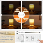 5 Inch Edison Bulb, 2700K Soft White E26 Led Bulb 6W Dimmable, 800LM T10 T9 Bulb Clear Glass Tubular Light Bulbs, AC 120V Equal 80 Watt Bulbs for Chandelier Pendant Wall Light - 4Pack