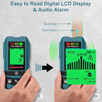 HANMATEK SF3 6-in-1 Stud Finder, High-Precision Wall Scanner for Wood, Metal, and Live AC Wires Detection – Ideal for Home Renovation and DIY Projects