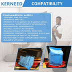 8 Pack Wet Dry Filter Bags Compatible with Work-shop WS01025F2, Craftsman 9-38737, MultiFit VF2000, Select 2-1/2 to 5-Gallon Shop Vac Vacuum Stinger Craftsman Husky (with 3 Retaining Bands)