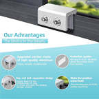 Window Locks for Up and Down Windows 4 Pack Window Stopper Sliding Window Lock for Vertical Horizontal Sliding Windows Doors with Key Aluminum Window Security Locks Child Proof(Silver Medium)