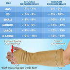 Arm Chaps Leather Protective Sleeves Arm Guard - Prevent Cuts, Scratches & Bruises - Genuine Cowhide - Ideal for Gardening & Construction - Left & Right Form-Fitting. Tan (1 Pair/XX-Small).