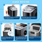 Ice Machine Cleaner Descaler Tablets-36Pack Ice Maker Cleaner Compatible with Frigidaire, Opal, GE Profile, Kitchenaid, Nickel Safe Scale Remover for Countertop, Nugget Ice Makers