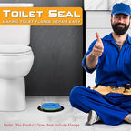 Toilet Flange Repair Kit, Universal Toilet Seal Parts for Wax Seal, Rubber Gasket Ring, Wax-Free Toilet Bowl Replacement kit Include Premium Nuts, Washers, 3.26Inch Bolts, Bolt Caps