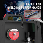 YESWELDER Flux Core Gasless MIG Wire, E71T-GS Mild Carbon Steel .030-Inch Diameter 2-Pound, Strong ABS Plastic Spool Welding Wire (2 Packs)