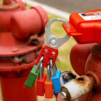 Lockout Tagout Locks 6-Pack｜OSHA Orange Loto Locks Keyed Different｜2 Keys/Lock for Industrial Machinery & Electrical Panels｜Chrome Steel & Laser Coding