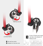 HAUTMEC 11-Inch Pro Basin Wrench Sink Faucet Wrench for Tight Spaces with Adjustable 3/8'' to 1-1/4'' Capacity Plumber Wrenches for Faucet Hex Nuts under Sink HT0261-PL(Red)