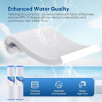 PUREPLUS 5 Micron 20" x 4.5" Whole House Pleated Sediment Filter for Well Water, Replacement Cartridge for ECP20-20BB, AP810-2, SPC-45-2020, R30-20BB, HDC3001, ECP5-20BB, 4Pack