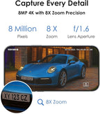 4K Security Cameras Wireless Outdoor, No Subscription, [2025 NEW] Solar-Powered Home Security Camera System with 360° Auto Tracking, Color Night Vision, 64GB Local Storage, 5G & 2.4G WiFi, Easy Setup