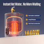 Westinghouse 1.5 Gal Compact Mini-Tank Electric Water Heater - 120V Under Sink Point-of-Use On-Demand Hot Water for Kitchen, Bathroom, Home - CSA Listed