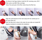 6001 Filter Cartridges Replacement for Gas Respirator,Dust-Proof, Organic Vapor, 2pcs Filter Cartridges + 2pcs Filter Covers+8pcs Filter Cottons, Apply to 6100/6200/7501/7502/6502/6800…