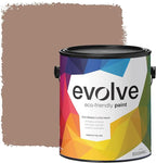 EVOLVE Paint & Primer: Environment-friendly, Low Sheen with One-coat Coverage for Interior & Exterior surfaces (Feather Brown, 1-Gallon)