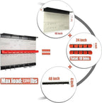 Ultrawall Pegboard Wall Organizer, 48X 36 inch Garage Storage Pegboard with Hooks Storage Bins Tool Board Panel Tool Organizer, 72pcs