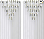 Sunlite F15T8/D 18-Inch T8 Linear Fluorescent Lamp, 15 Watts, 560 Lumens, 6500K Daylight, Medium G13 Bi-Pin Base, ROHS Compliant, 30 Pack