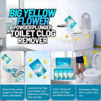 Toilet Bowl Cleaner Powder - Self-Activating Toilet Cleaner for Stubborn Stains & Limescale, Deep Cleaning Foam with Daylily Fragrance, Safe Toilet Cleaning Supplies (4 Packs × 3 oz)