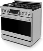 Gordon Ramsay by THOR Kitchen 36 Inch Professional Gas Range with Tilt Panel Touch Control in Stainless Steel