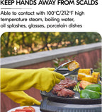 Vgo... Household Cleaning Gloves,Double-layer,Lined Dishwashing Gloves,Long Sleeves for Kitchen,Bathroom Cleaning(TP1117)