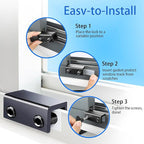 Sliding Window Locks (8 Sets), Security Window Locks with Keys, Adjustable Aluminum Sliding Window Stops, Easy Installation Without Drilling, for Vertical and Horizontal Sliding Windows