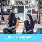 dalattin A19 Vintage LED Edison Bulbs, 60W Equivalent Light Bulbs, 5000K Daylight White, Clear Glass Filament Bulb, Efficient 8W, E26 Base, 800 LM, CRI80+, Non-Dimmable for Home, Farmhouse, 6 Pack