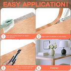 GSCIT Club Rose Gold Edge Banding, 3/4 Inch x 50ft Aluminum Brushed Edge Banding PVC Edge Trim for Cabinet Repair Furniture