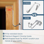 The Fine Living Co. X-Large Hanging Laundry Hamper with Over Door Hooks & Adhesive, Durable Space Saving Laundry Bag with Zipper and Wide Open Top,Hanging Dorm Laundry Hamper 20"x3.75"x31" (Gray-XL)