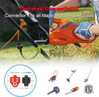 Clear Power 16 Gauge 3Prong Cords (16/3-3PRONG Grounded Plug, Orange, 50 ft)