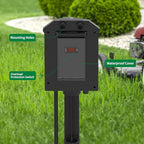 Outdoor Power Strip Waterproof, 20 FT Extension Cord, 6 Grounded Outlets for Halloween/Christmas Decorations and Inflatables, 15A/1875W, ETL Listed