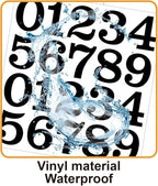 200 PCS Mailbox Numbers for Outside, Vinyl Numbers Stickers Mailbox Number Decals, Self-Adhesive Waterproof Numbers for Mailbox Window Door Trucks Address Number (Black, 2 inch)