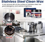 Magical Nano-Technology Stainless Steel Cleaning Paste-Surface Safe, Stainless Steel Clean Wax, Metal Polish Cream, 3 in 1 Stainless Steel Wax Cleaner, for Grease, Oven, Sink (1)