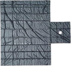 Mytee Products 24' x 27' Flatbed Truck 18 Oz/14 Oz Combination Lumber Tarp with 8 FT Drop - Black Heavy Duty Vinyl Waterproof Tarp for Trailers to Protect Cargo from Wind, Rain, Snow and Sun