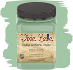 Dixie Belle Paint Company Chalk Finish Furniture Paint - Mint Julep (32oz) - Matte Mint Green Chic Chalk Mineral DIY Furniture Paint