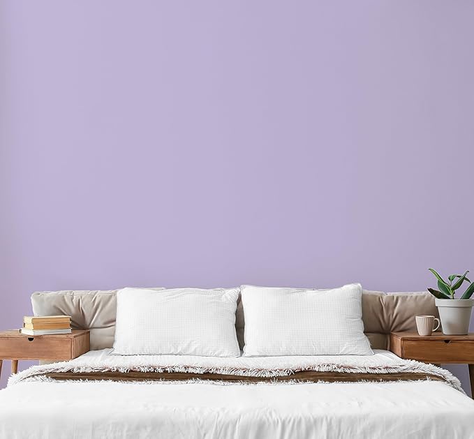 EVOLVE Paint & Primer: Environment-friendly, Low Sheen with One-coat Coverage for Interior & Exterior surfaces (Soft Violet, 1-Gallon)