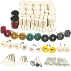 245PCS Polishing Buffing Wheel Kit for Dremel, Rotary Tool Accessories with 1/8" Shank, Abrasive Wheel Buffing Polishing Wire Brushes Wool Felt Cotton Mounted