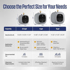 Westinghouse 8 Gallon Electric Mini Tank Water Heater, 120V, 1440W Instant Hot Water for Point of Use, Compact Under Sink & RV Design, Easy Wall/Floor Mount, UL Listed (Gray)