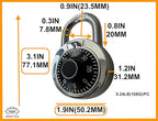 Combination Locker Lock, 60 Pack, Digital Combination Padlock for Toolbox, School and Gym Locker, Employee and Case, Black