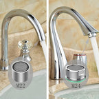 4pcs Faucet Aerators, 2pcs Aerator Filter Replacement Parts, with Brass Housing, 2pcs 15/16 Inch Male and 2pcs 55/64 Inch Female Bathroom Aerator Faucet Filters with Gaskets,for kitchen bathroom