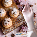 TRONEX 8973 Vinyl Disposable Gloves, Latex-Free, Powder-Free, Food Service, Catering, Natural, Medium, Case of 1000