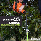 Iron Forge Cable Weatherproof 25 Ft Outdoor Extension Cord - 16/3 SJTW 13 Amp Heavy Duty Neon Green High Visibility Cable with 3 Prong - Lighted End