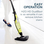H2O HD 5-in-1 DUALBLAST Steam Mop and Handheld Steam Cleaner For Floor Cleaning, Hardwood Floors, Grout Cleaner, Upholstery Cleaner, Tiles and Carpets