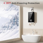 CAMPLUX Propane Tankless Water Heater, Instant Hot Water Heater, 3.18 GPM On Demand, Propane, Indoor, Black