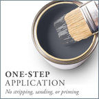 AMY HOWARD AT HOME Chalk-Based One Step Paint for Furniture, Cabinetry, Decor, Finish, and More | No Stripping, Sanding, or Priming | Medium Base | 16 Ounce | Vanderbilt Gray